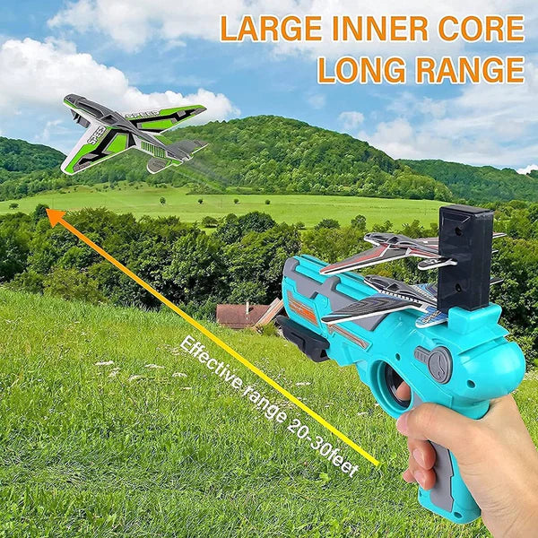 Airplane Launcher Toy with Foam Planes, 5-Pack